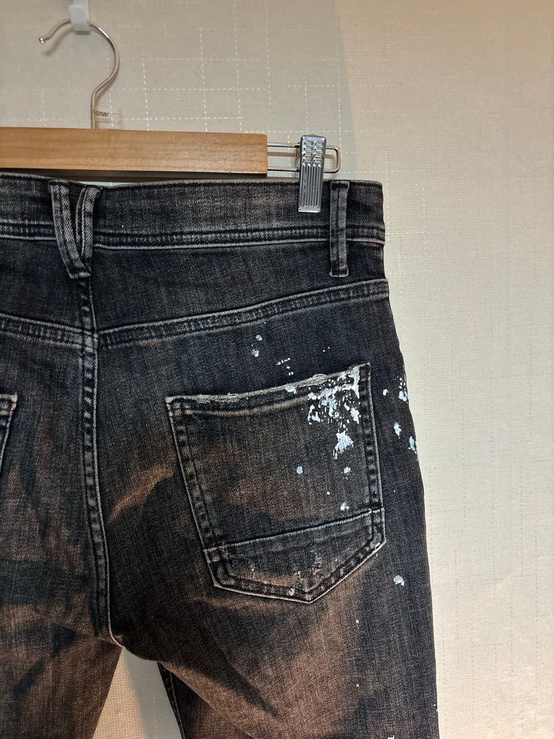 자라 데님 팬츠 블랙 상품이미지7