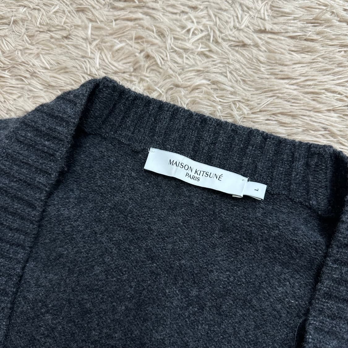 메종키츠네 베이비폭스 울 가디건 상품이미지3