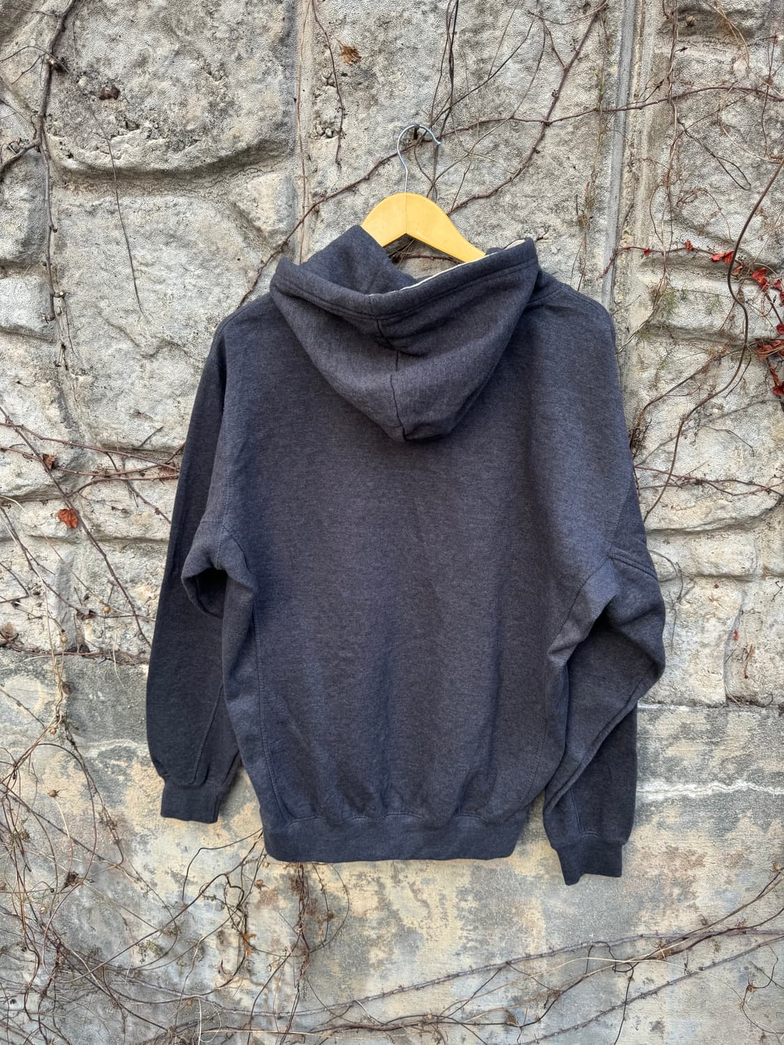 Milltex 빈티지 리버스위브 후디 후드티 그레이 L 상품이미지2