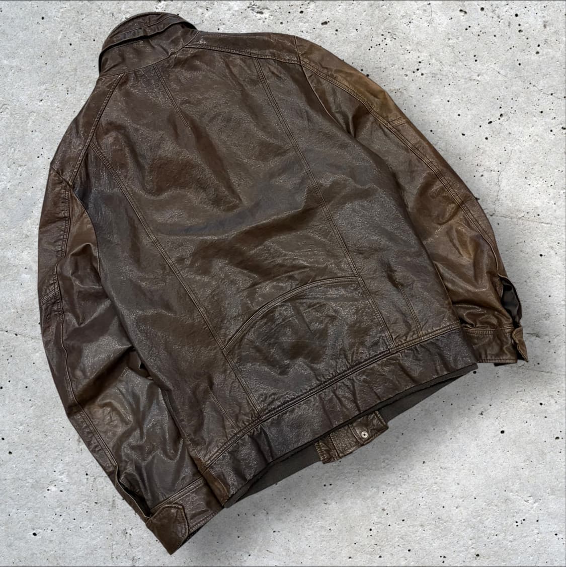 [95] 페리엘리스 양가죽 브라운 레더 자켓 D262 상품이미지2
