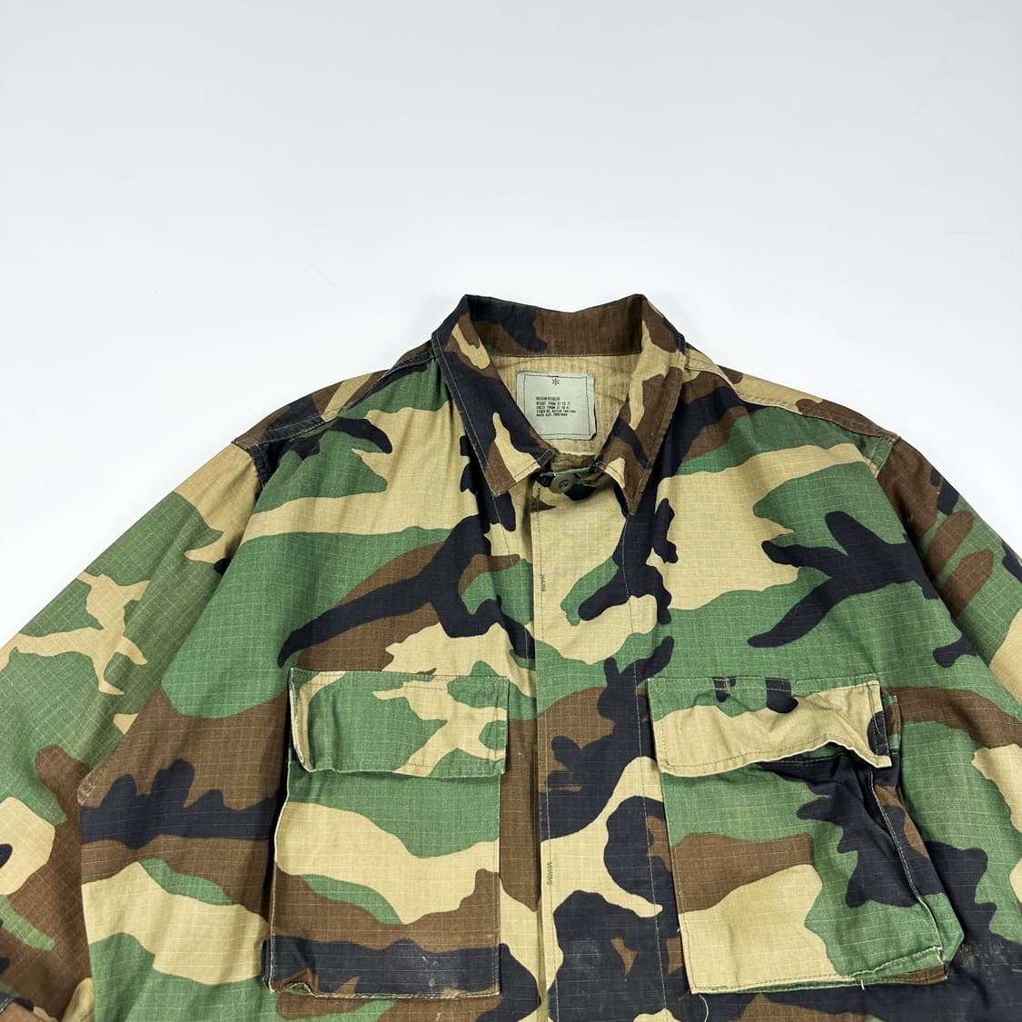 VTG 빈티지 BDU 밀리터리 카모 자켓 (실측 XL) 상품이미지1