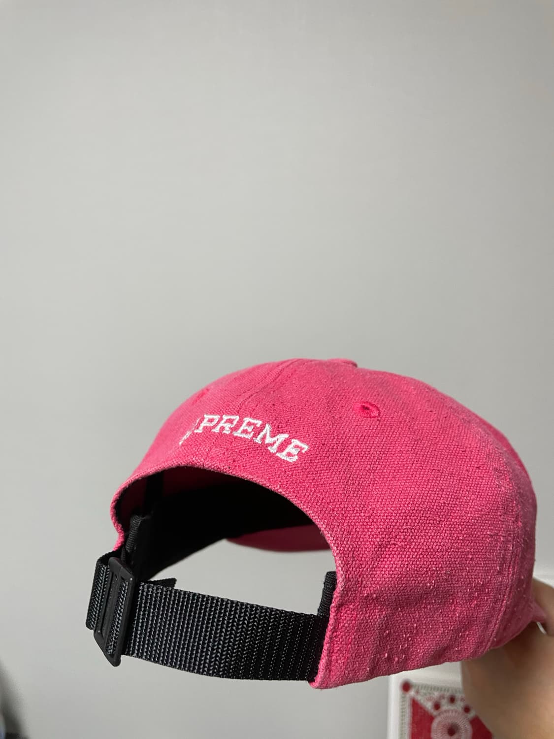 슈프림 뉴욕 캡 모자 핑크 상품이미지4