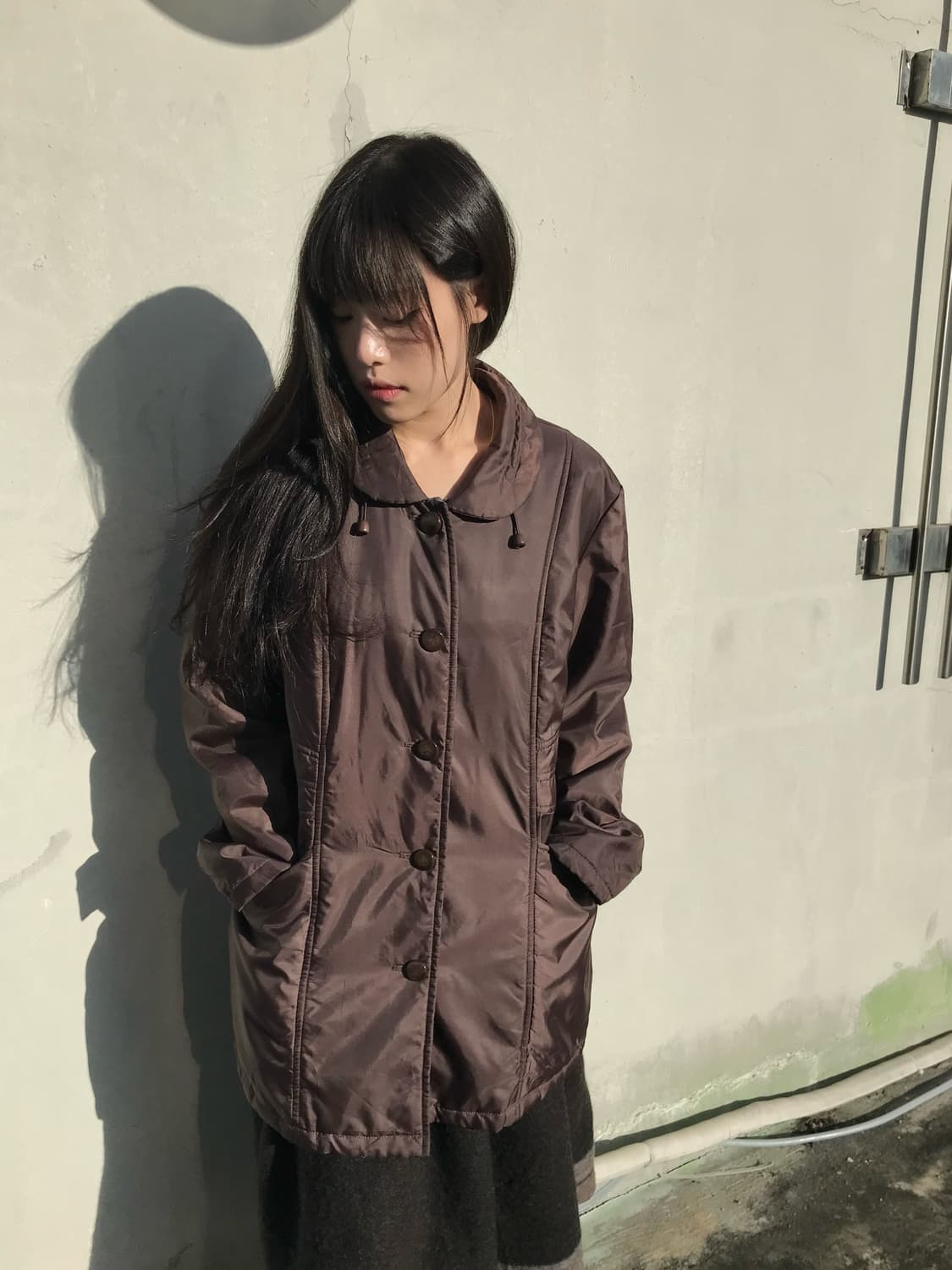 다크브라운 패딩코트 상품이미지1