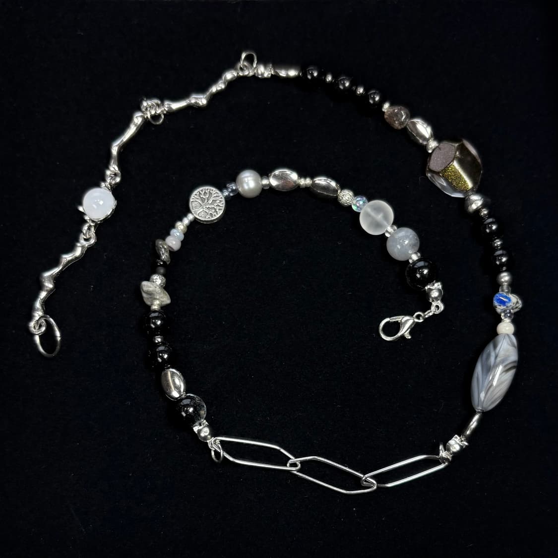 핸드메이드 비즈 목걸이 StoneLink 003 상품이미지1