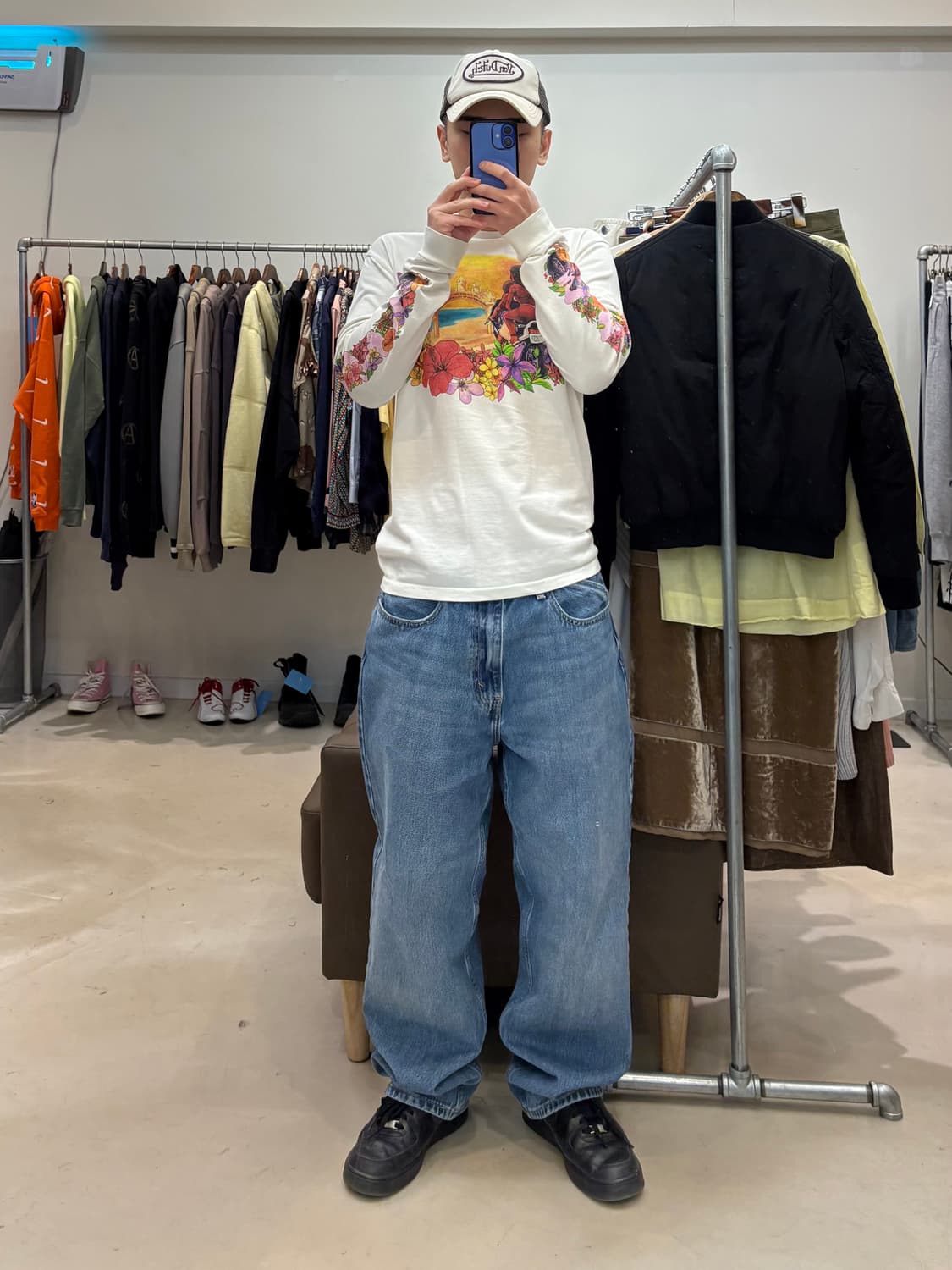 스투시 플라워 프린팅 롱슬리브  상품이미지9