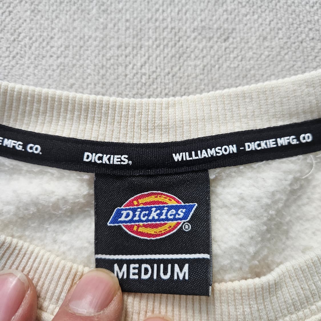 M 디키즈 로고 오버핏 스웻 맨투맨(얼룩 0408Y 상품이미지3