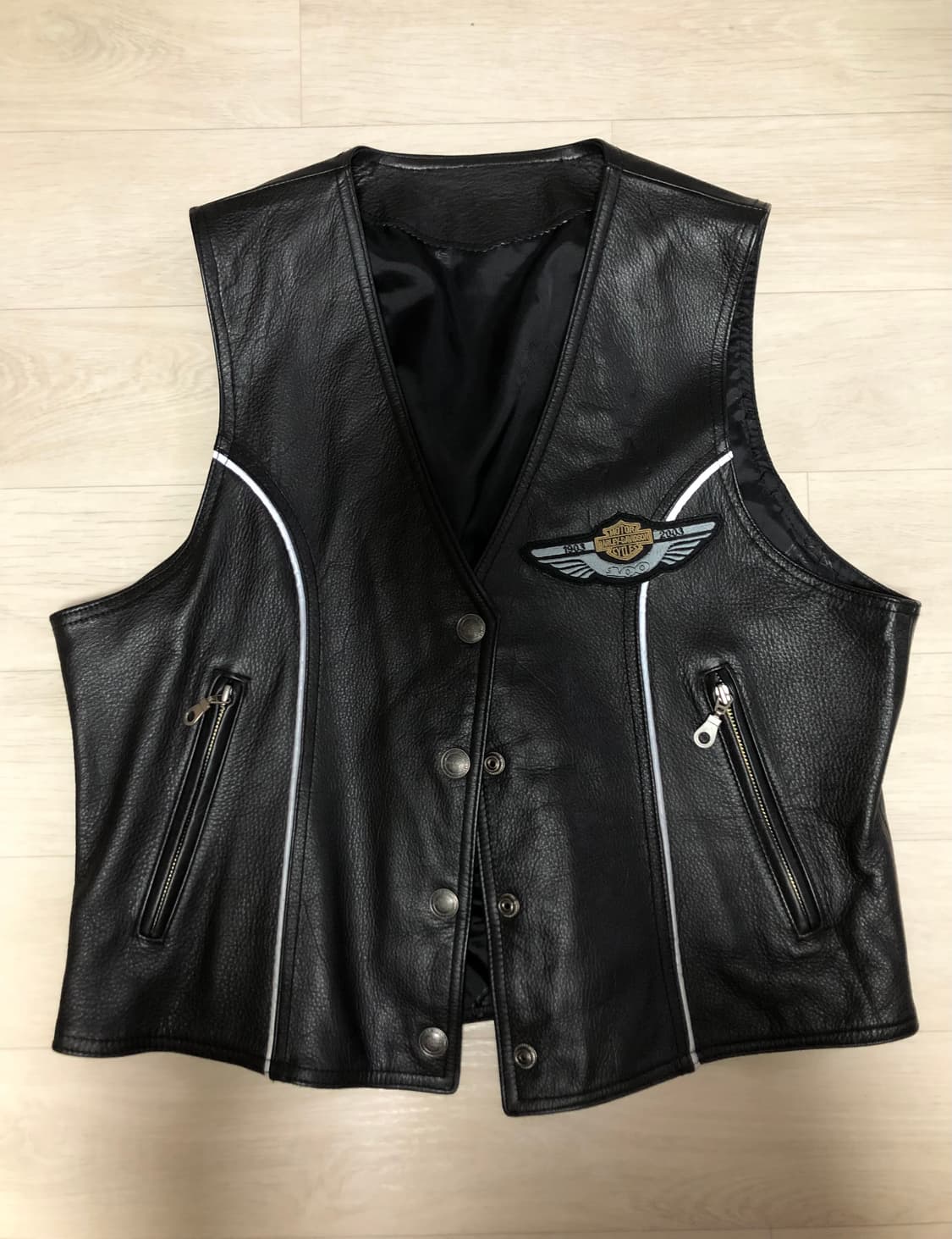 할리데이비슨 가죽 베스트 상품이미지2