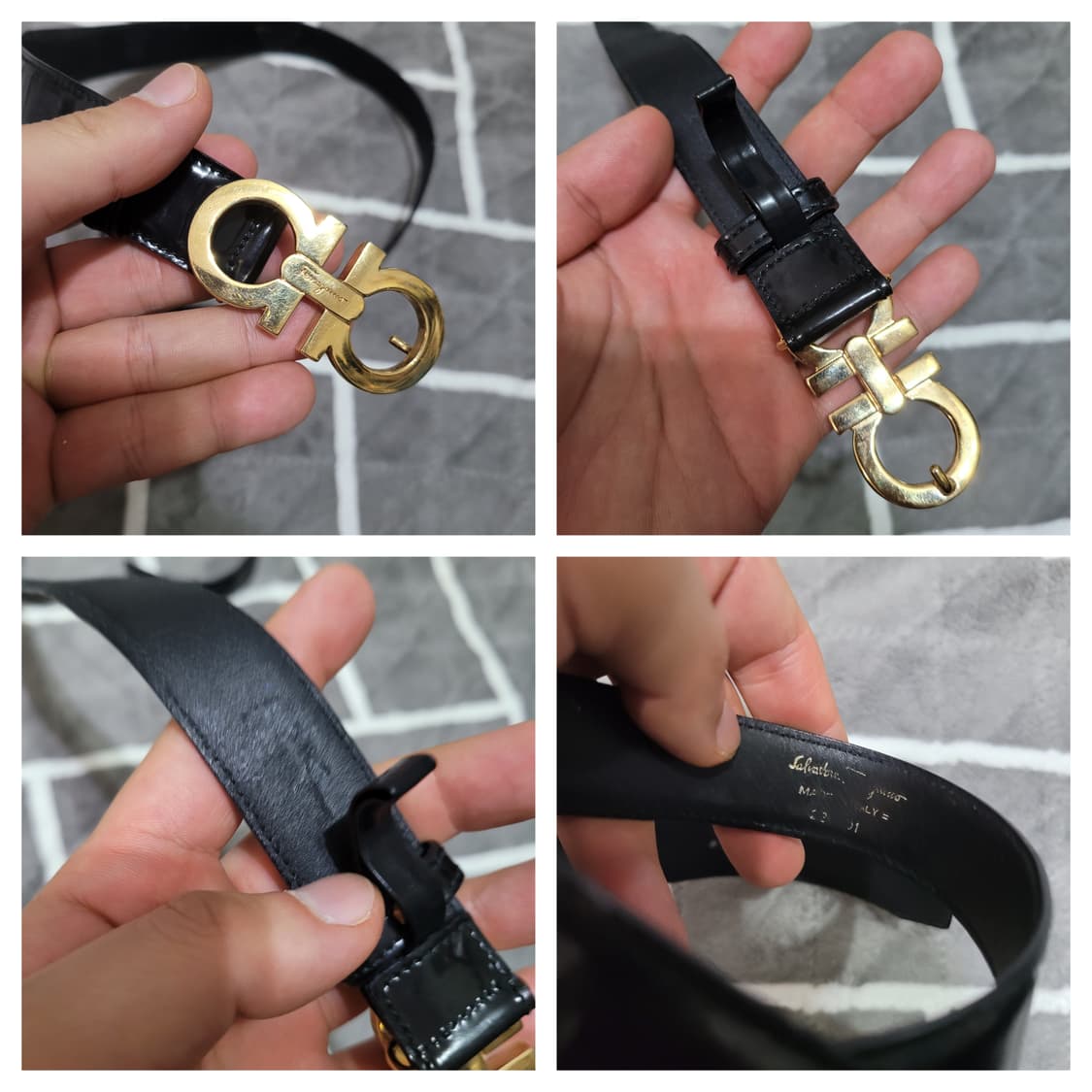 정품 페라가모 금장 여성 벨트 상품이미지2