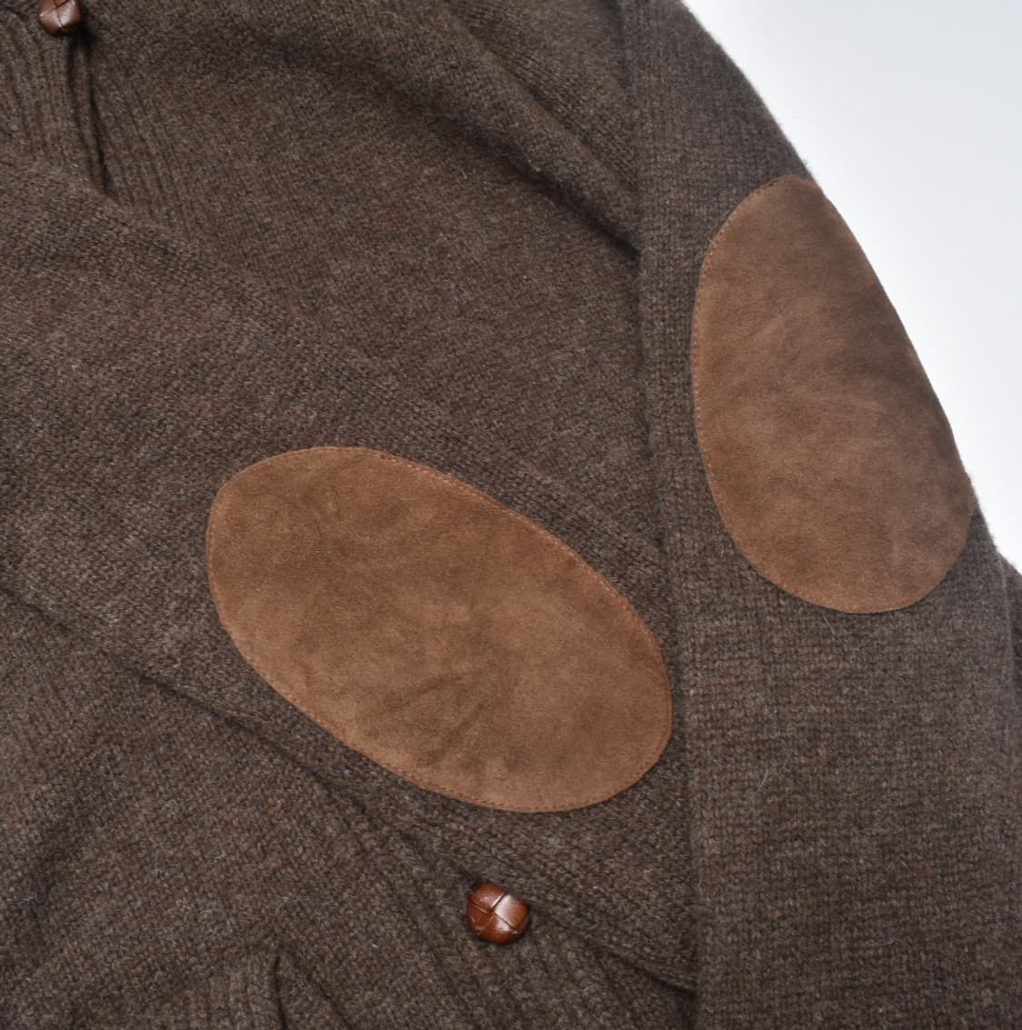  폴로 랄프로렌 럭비 스웨이드 패치 풀카라 니트 가디건 M N0636 상품이미지2