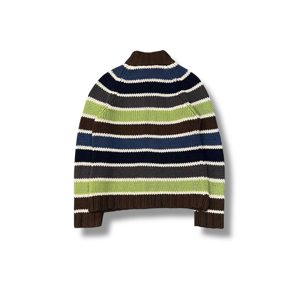  베네통 스트라이프 니트 집업 y14130 상품이미지3