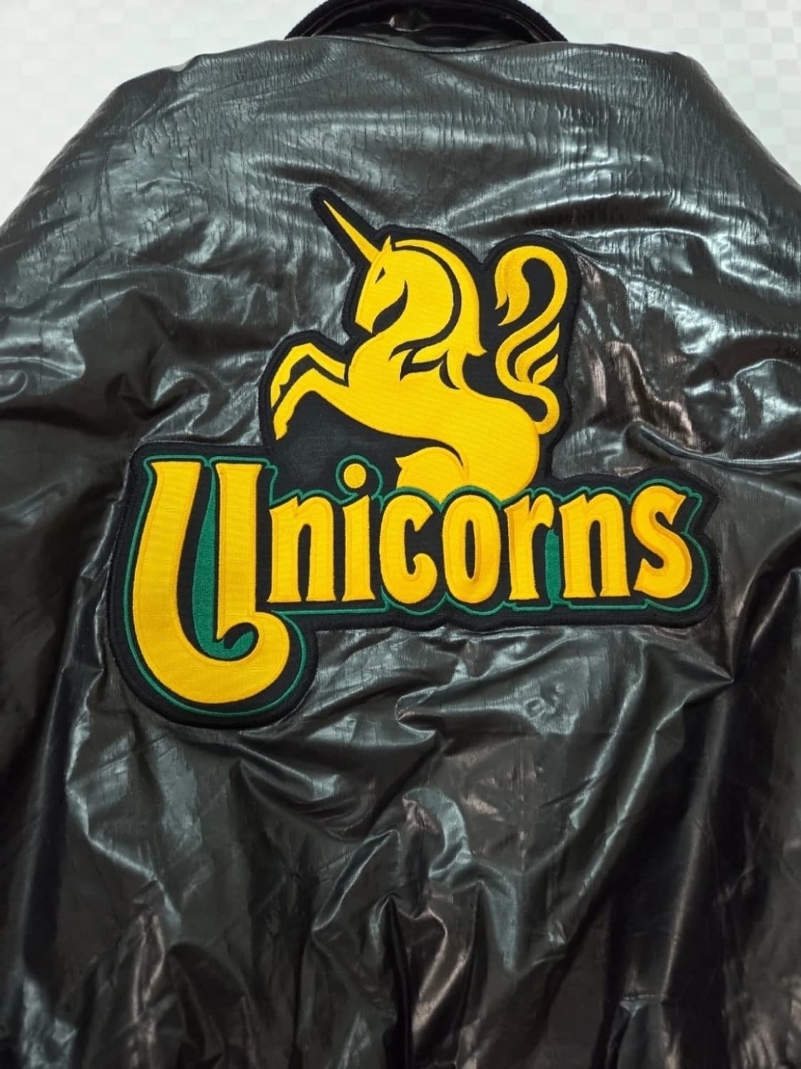 <우승 시즌 선수 지급용>미즈노 현대 유니콘스 야구 유광 점퍼 상품이미지3