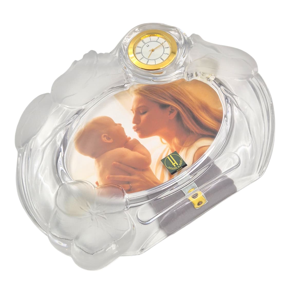 90s 호야 크리스탈 불투명 꽃잎 액자&시계 상품이미지6