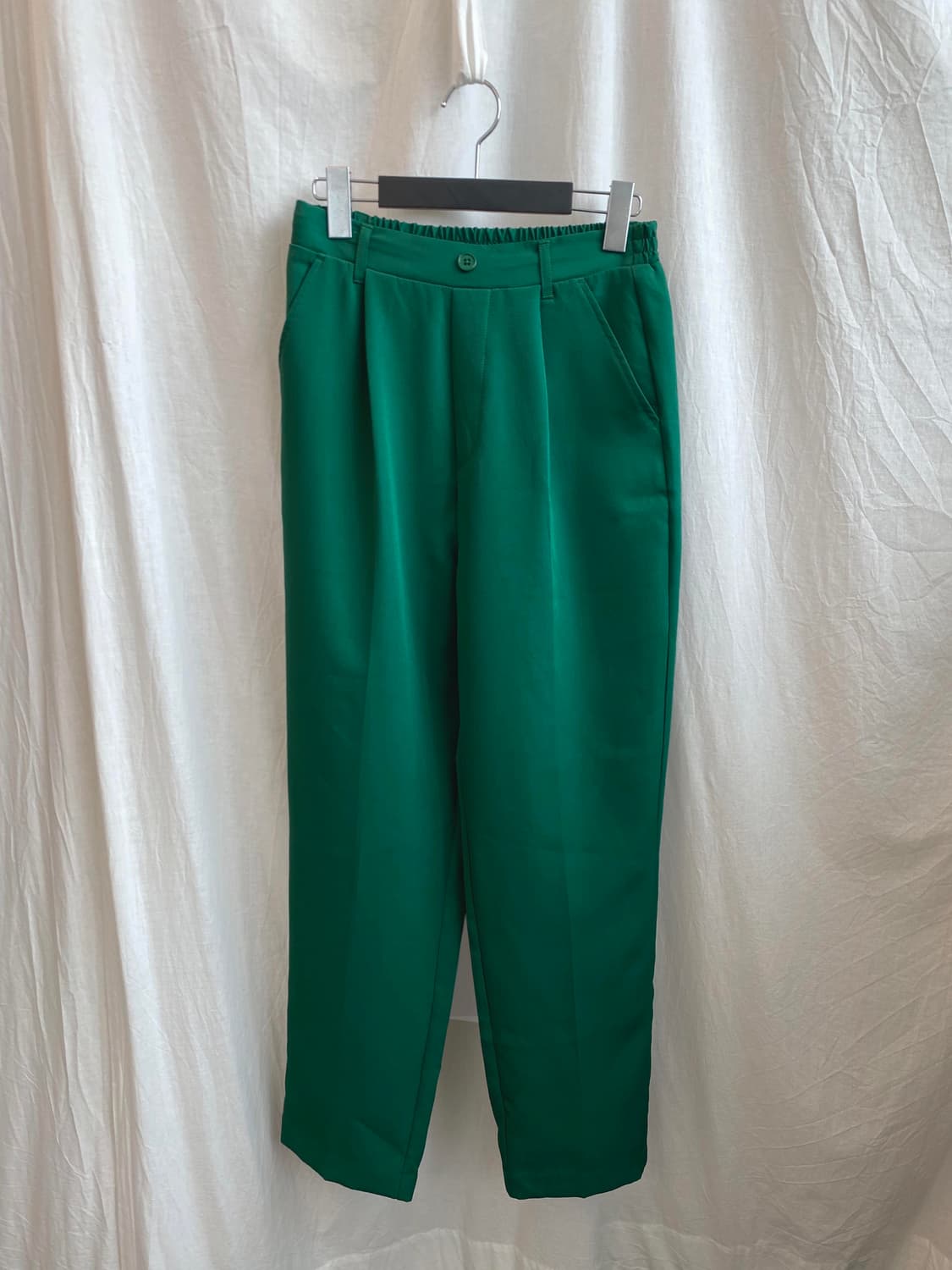 레트로 그린 밴딩 팬츠(M) 상품이미지1