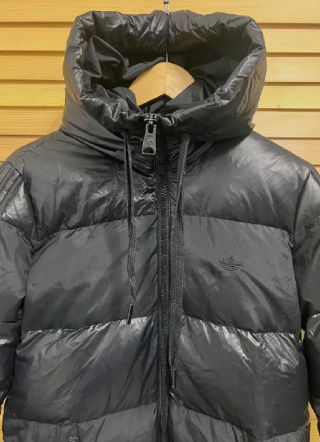 아디다스 남여공용 블랙후드패딩점퍼 90 상품이미지1