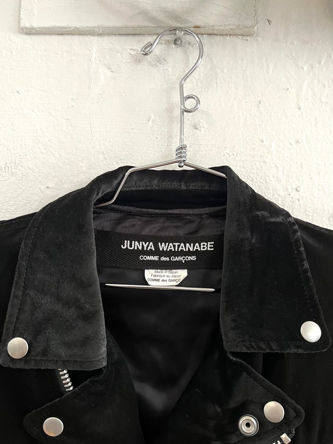 준야와타나베 2012SS 벨루어 라이더 자켓 상품이미지3