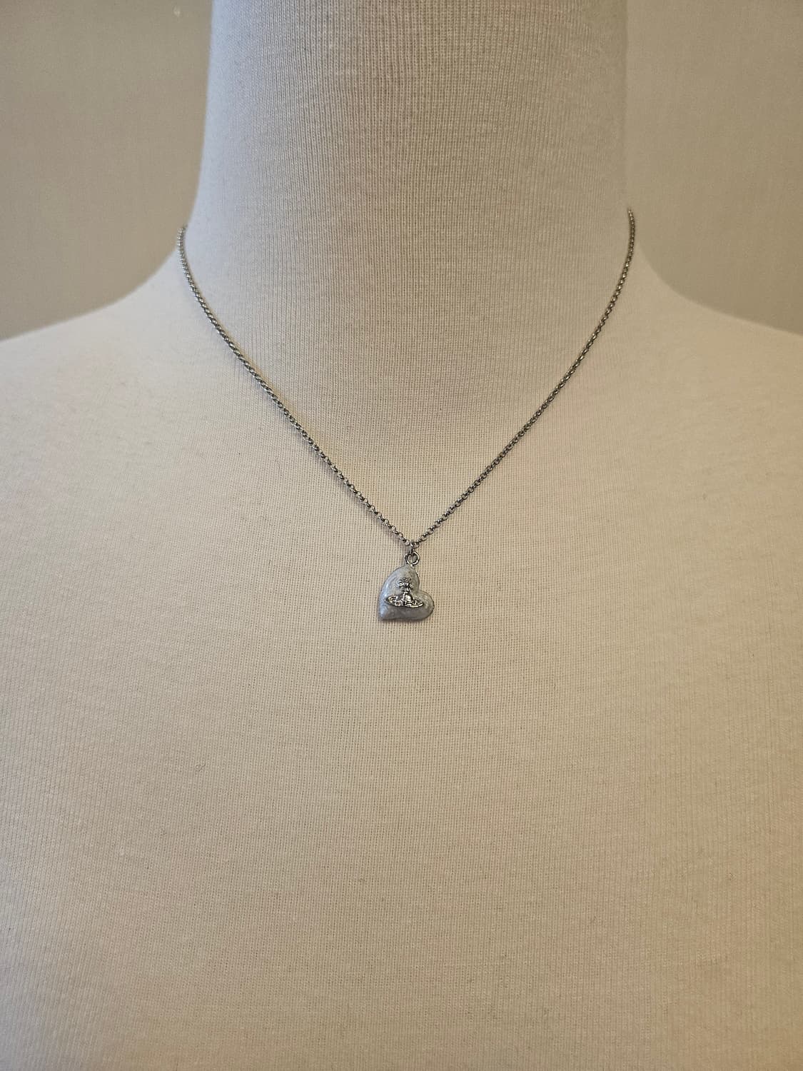 비비안웨스트우드 업사이클링 하트 목걸이 상품이미지7