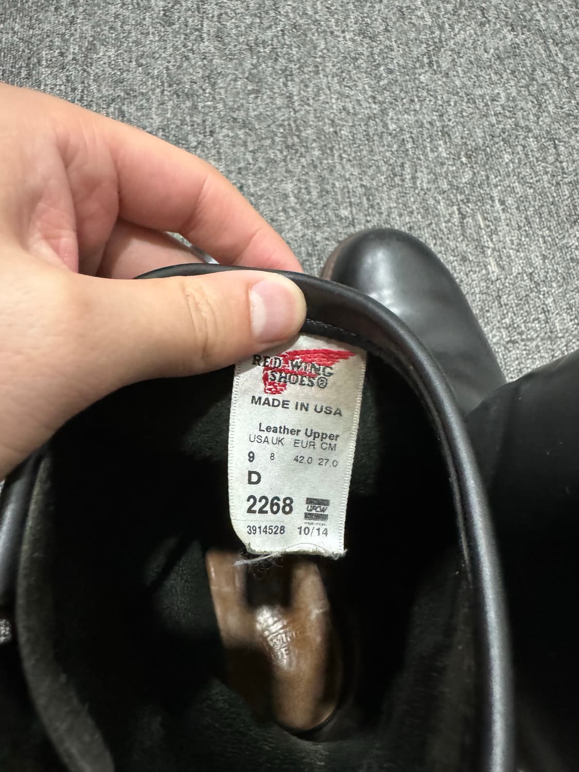 9D) 레드윙 엔지니어부츠 흑심 2268 270 상품이미지9