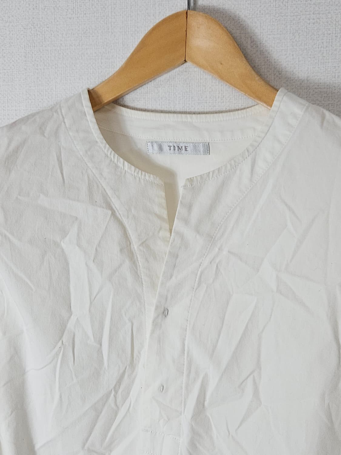 타임 옴므 TIME 버튼 차이나넥 셔츠 스탠드넥 105 상품이미지2