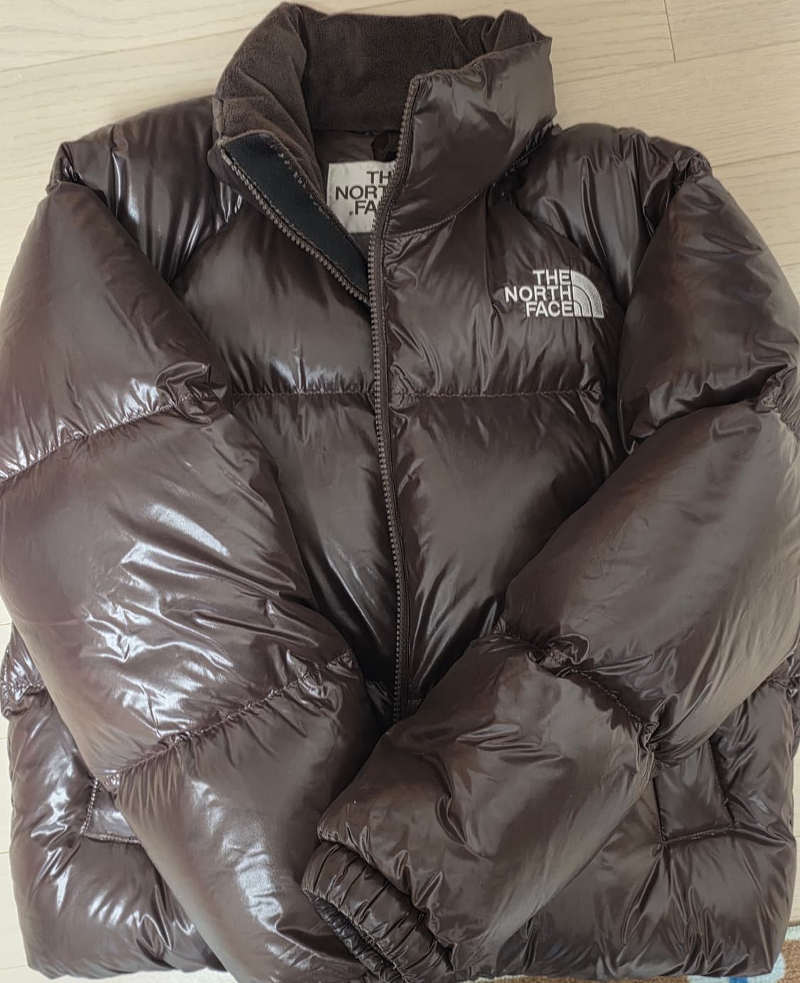 노스페이스 화이트 라벨 네오퍼피 다운 자켓 브라운 -s 상품이미지1