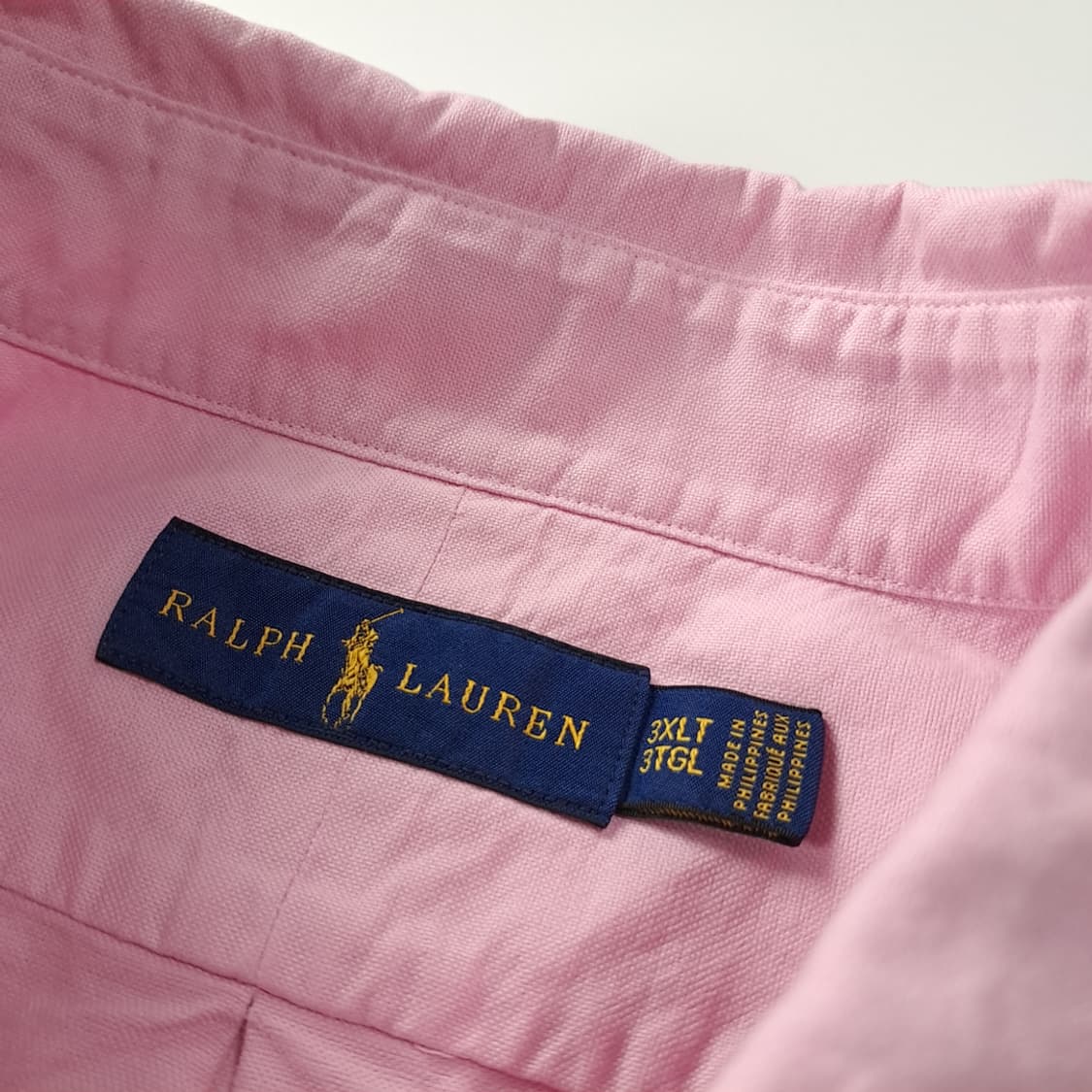 CK184 3XLT 폴로 소프트핑크 옥스포드 버튼다운 셔츠 남방 상품이미지3