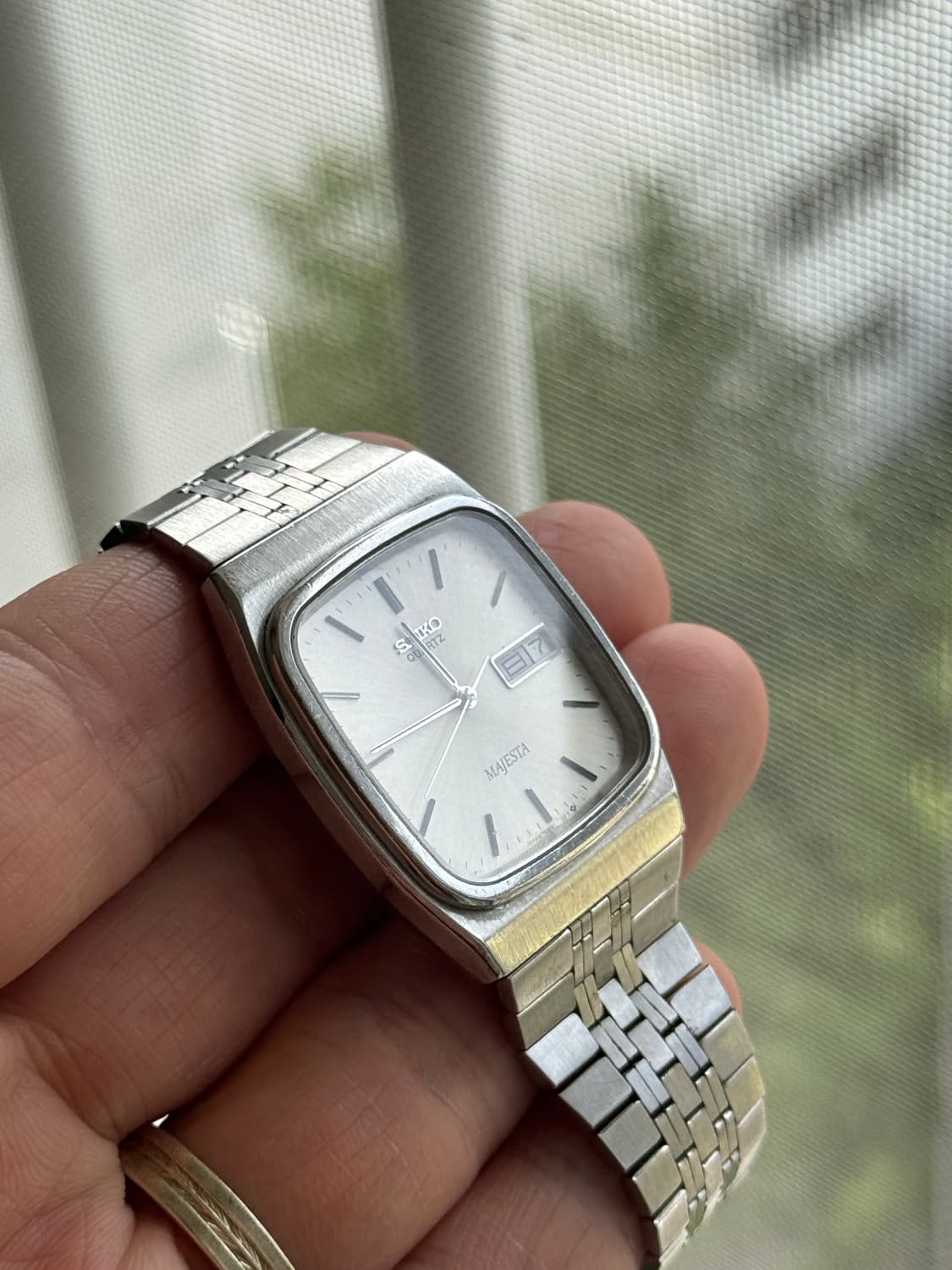 80s 빈티지 SEIKO 세이코 마제스타 샴페인 스퀘어  상품이미지6