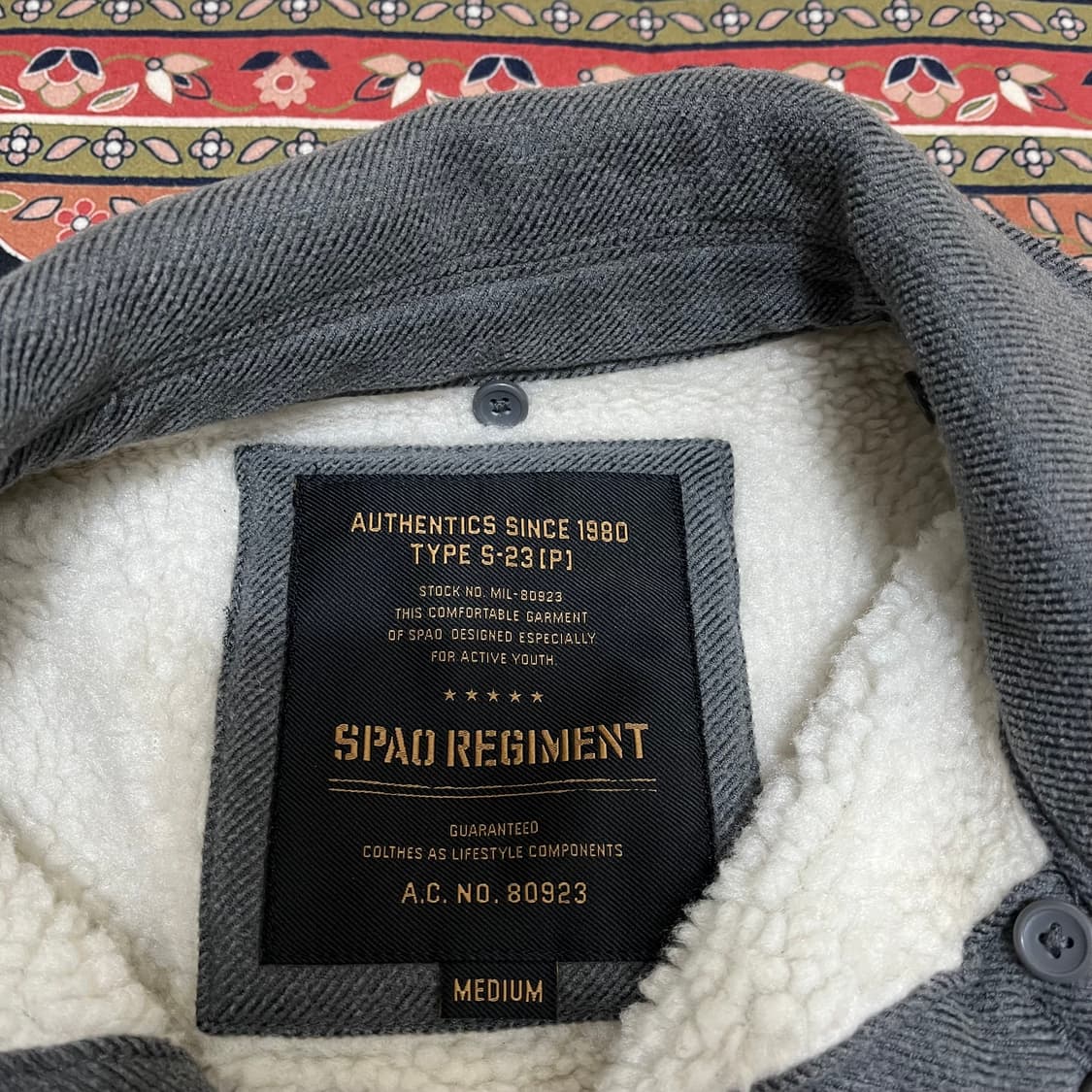 스파오 코듀로이 덤블 양털 덱점퍼 M/95 상품이미지5