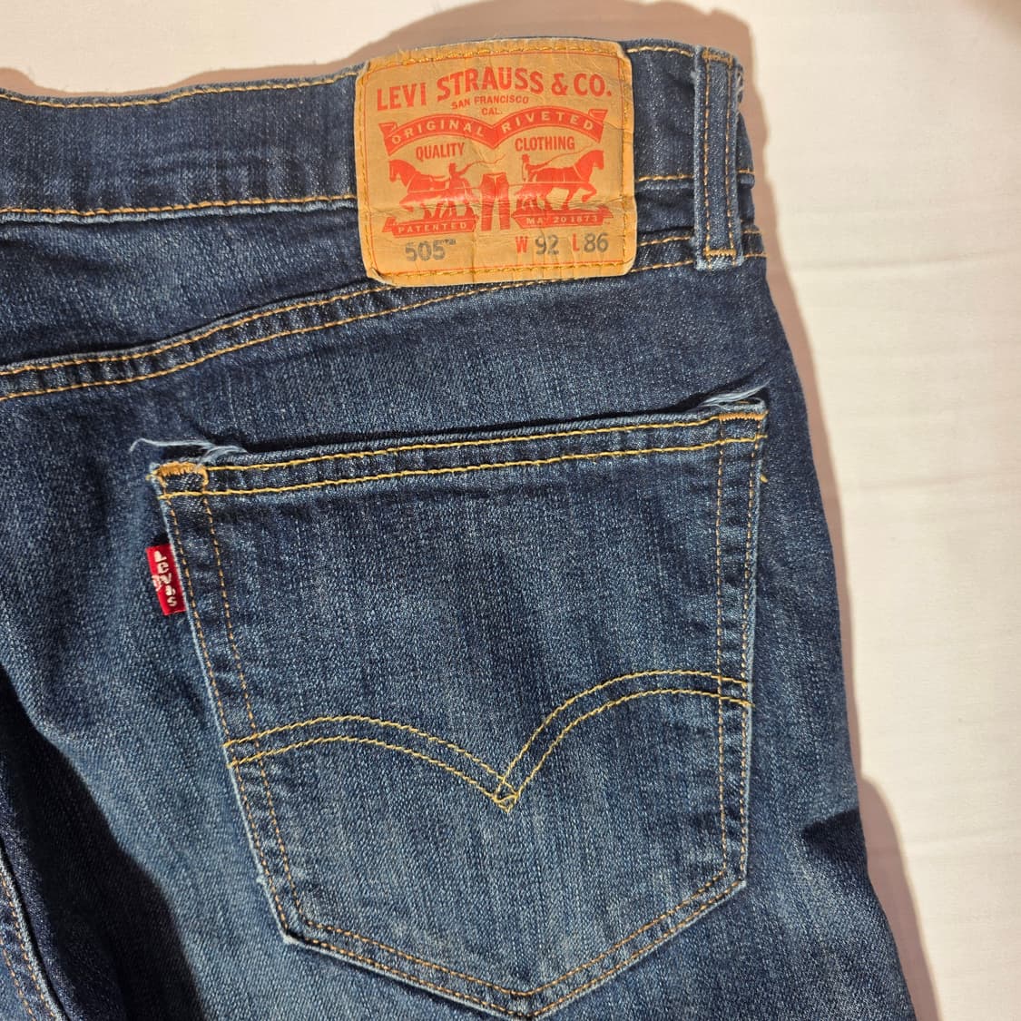 [W36L34]리바이스 505 데님 팬츠 상품이미지6
