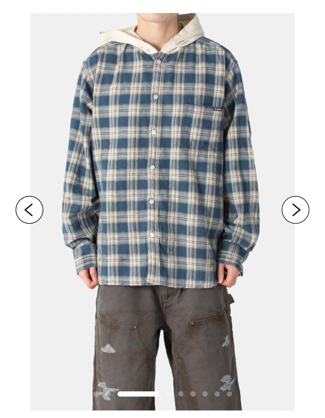 [M] 카미야 디스 빈티지 후드 셔츠 상품이미지2