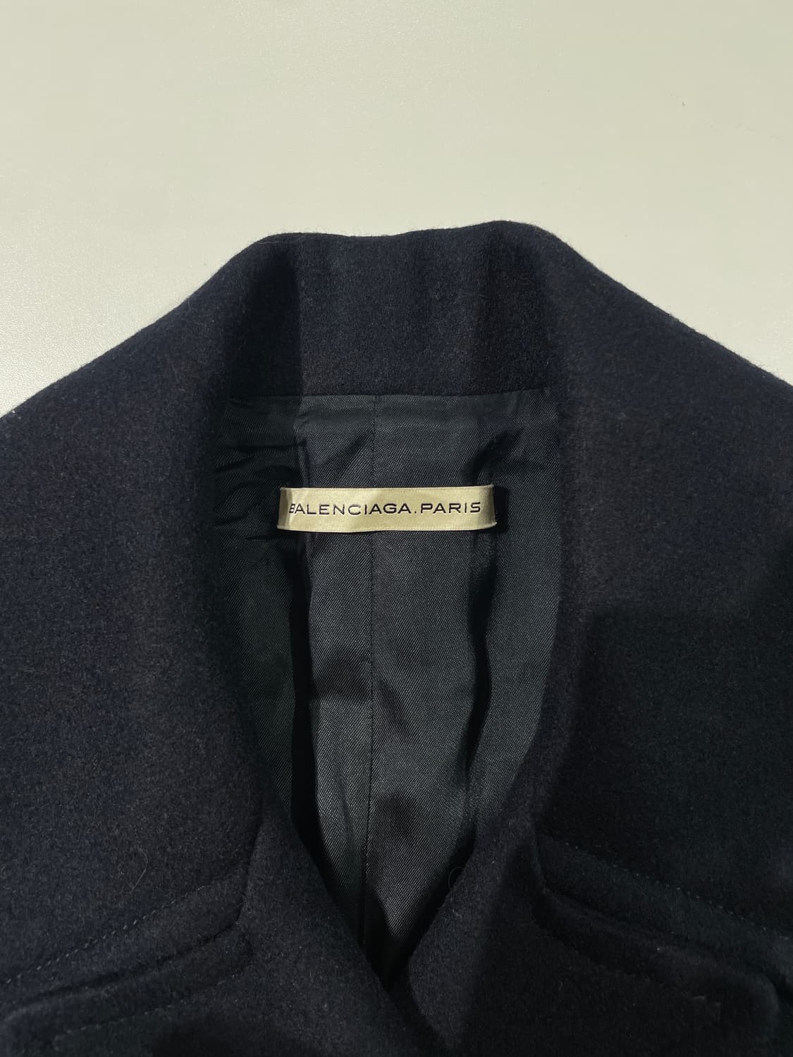 발렌시아가 다크 네이비 더블 브레스티드 울 피코트 상품이미지7