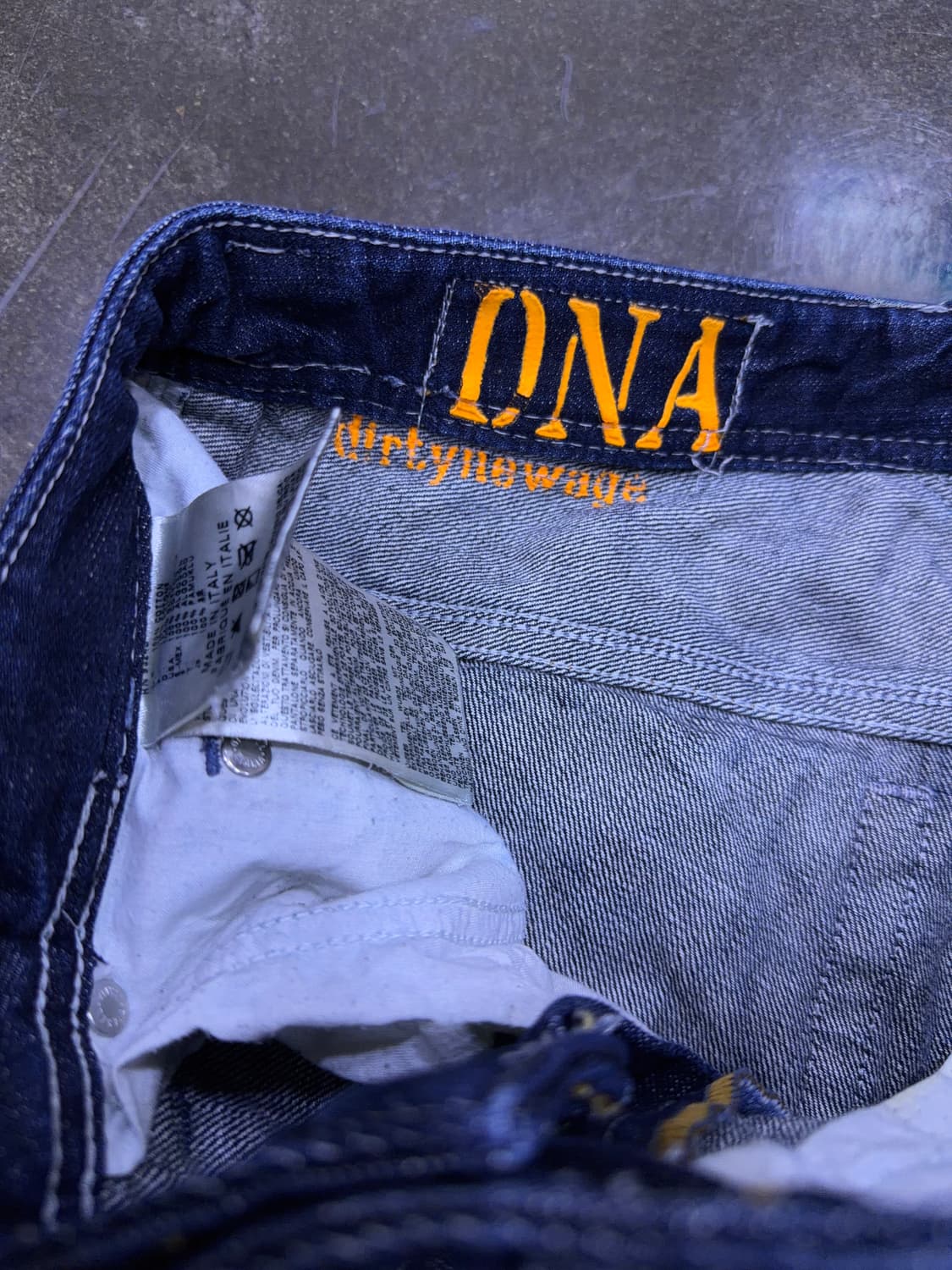 디젤 타나즈 DNA 더티 페인팅 대미지 슬림 스키니 데님팬츠 30 상품이미지10