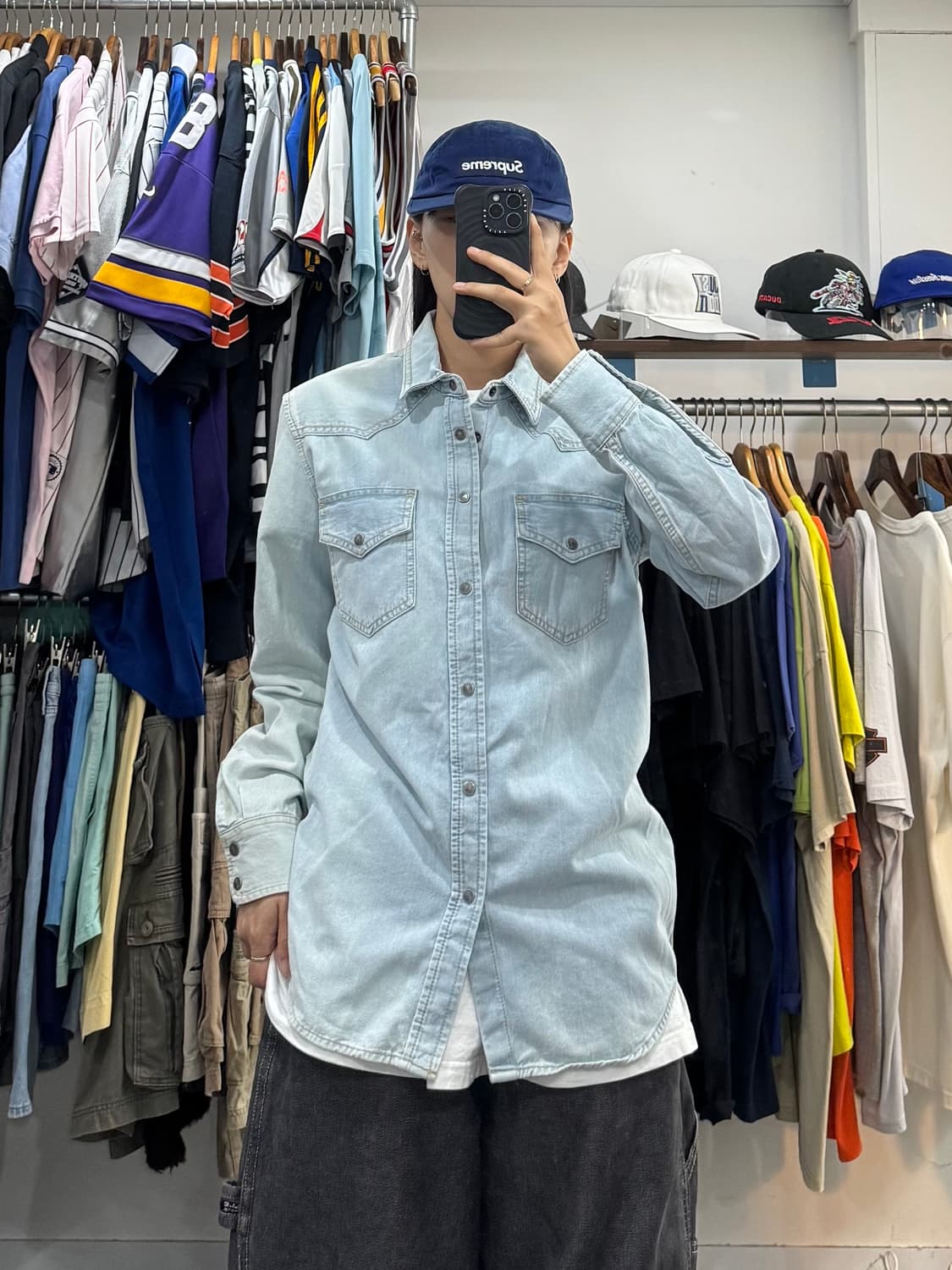 00s 디젤 투포켓 데님셔츠 상품이미지2