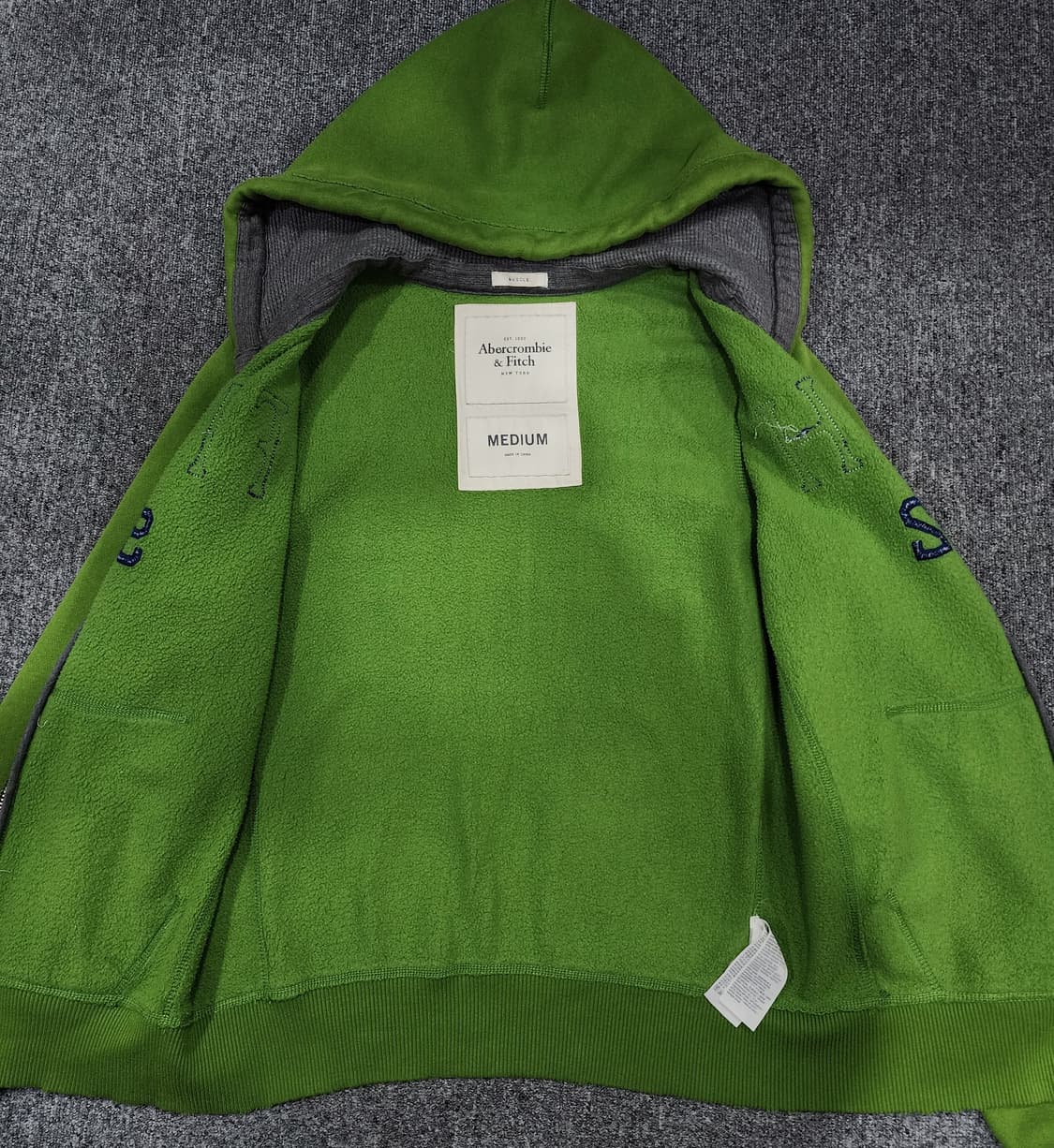 아베크롬비 빈티지 Y2K 레트로 후드집업 M 상품이미지3