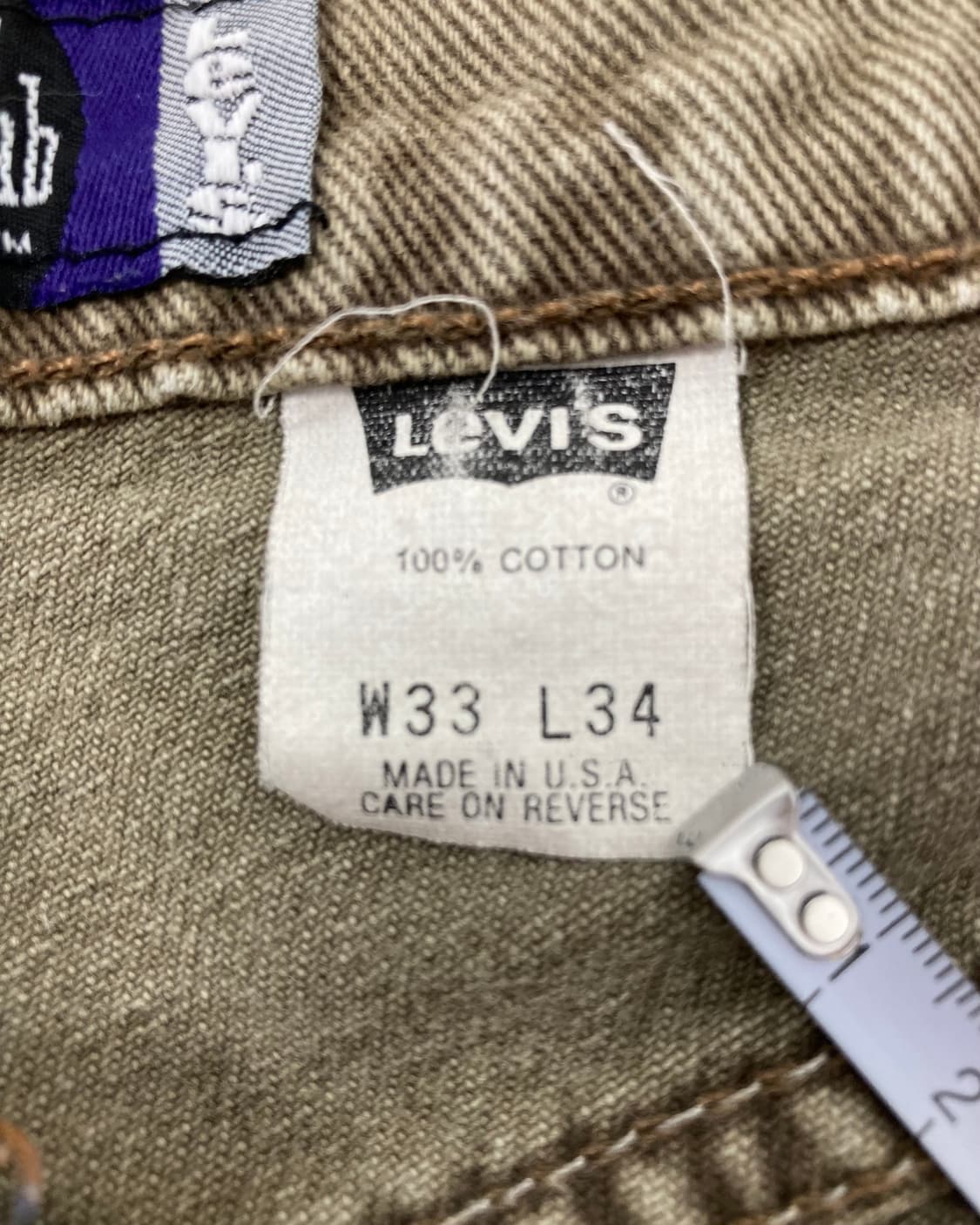90s Levi's Silvertab Jeans (olive green) 상품이미지4