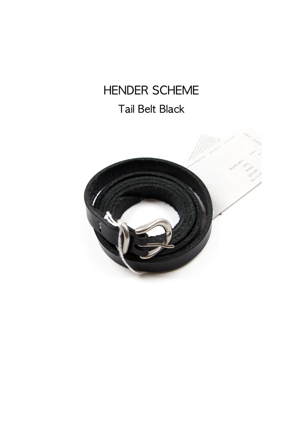 Hender Scheme 테일 벨트 블랙  상품이미지1