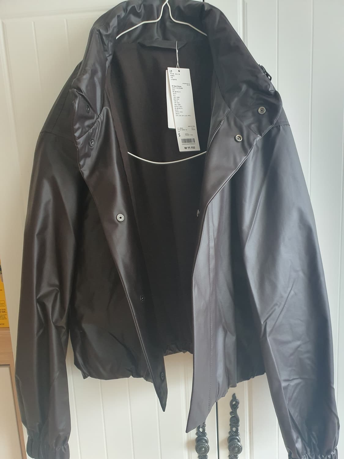 유니클로 레더 자켓 다크 브라운 상품이미지1