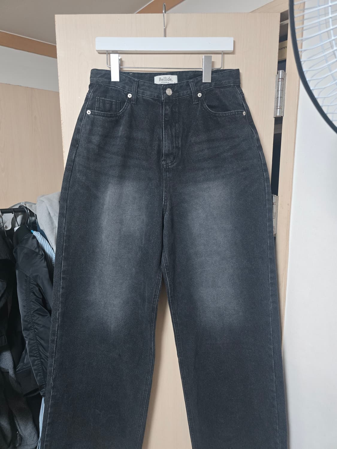 여성 베이델리 오션 와이드 데님팬츠 
흑청 XL  상품이미지3