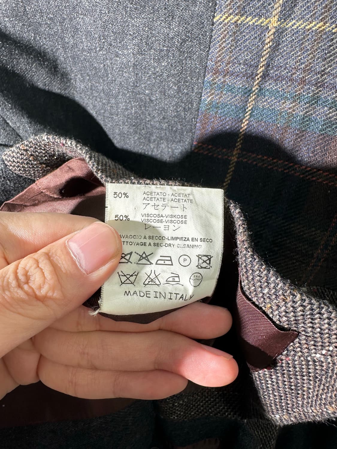 sfizio 울 패치워크 이태리 메이드 자켓 상품이미지6