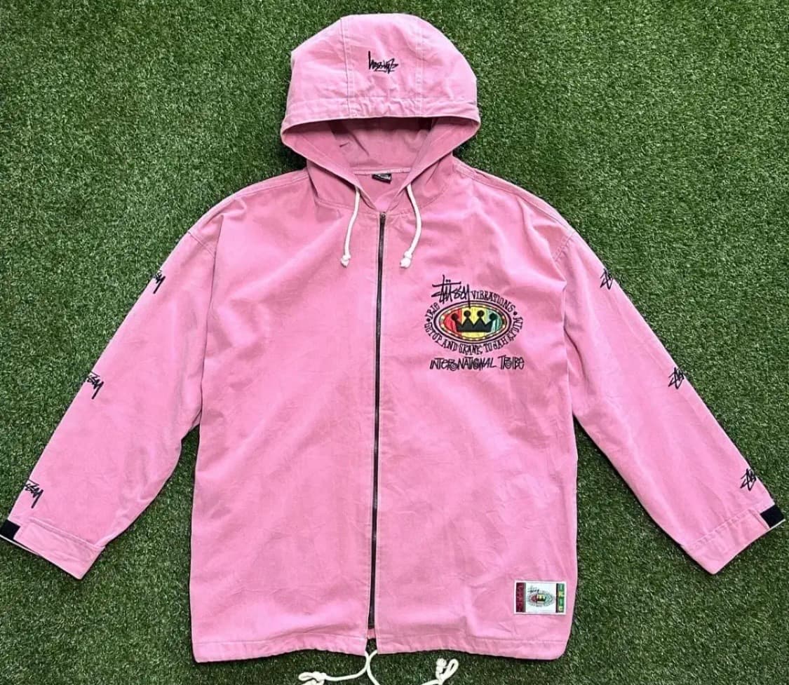 80s 스투시 빈티지 라스타 집업 후드 상품이미지2