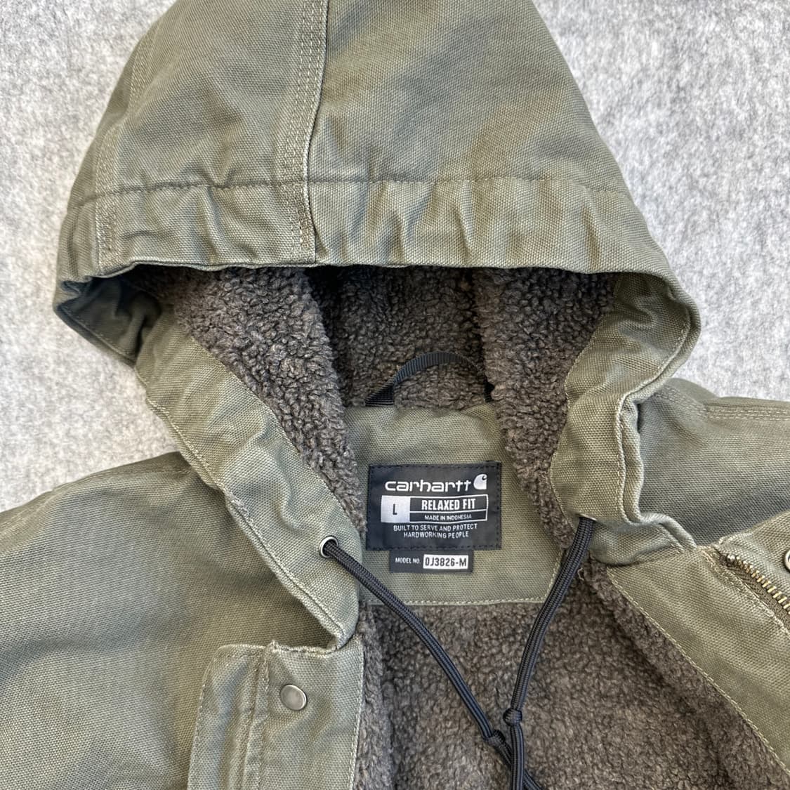 칼하트 103826 MOS 워시드 덕 바틀렛 쉐프파 자켓 L 상품이미지5