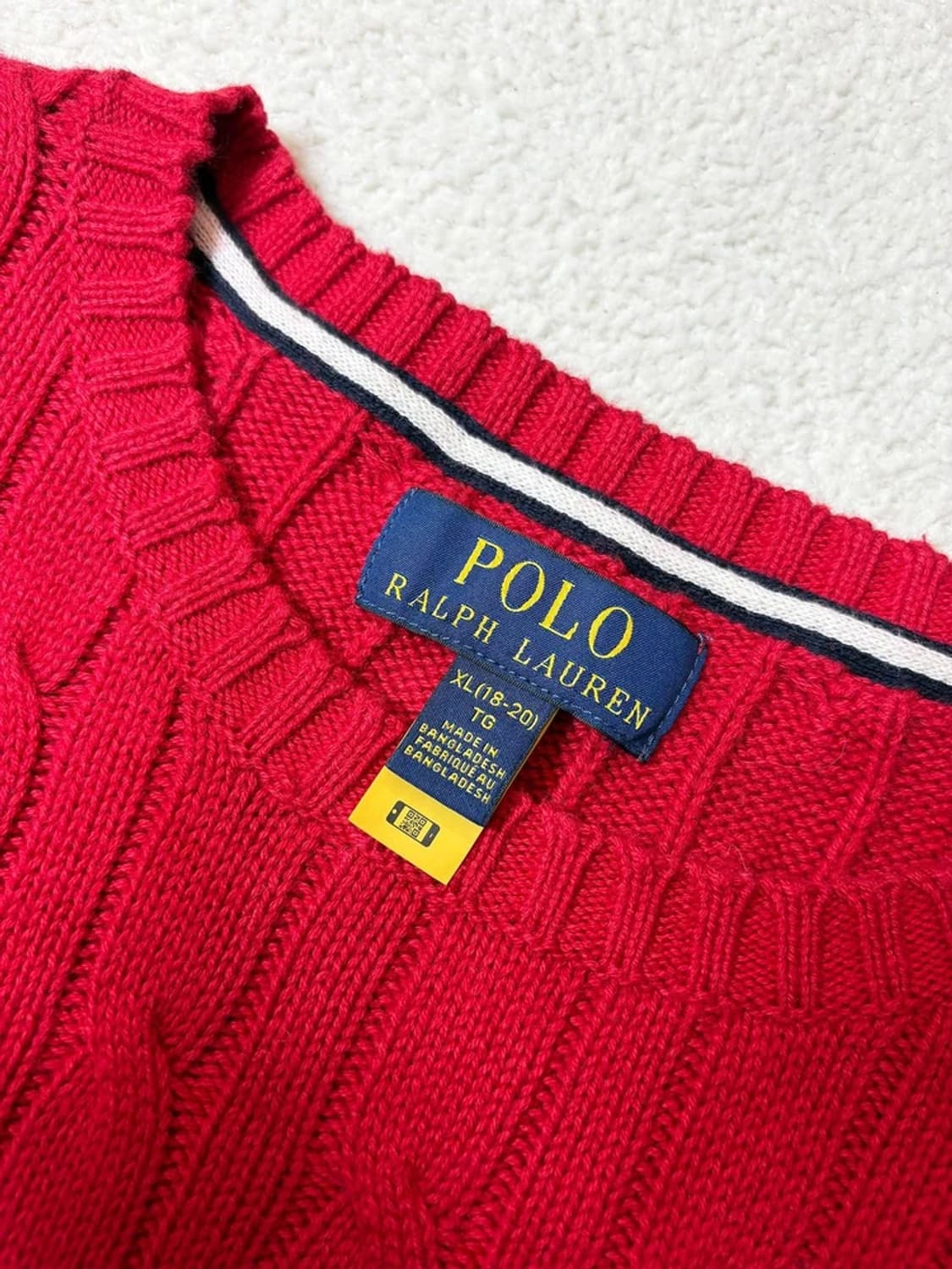 폴로 랄프로렌 큐알 신형 꽈배기 코튼 니트 PN6563 상품이미지4