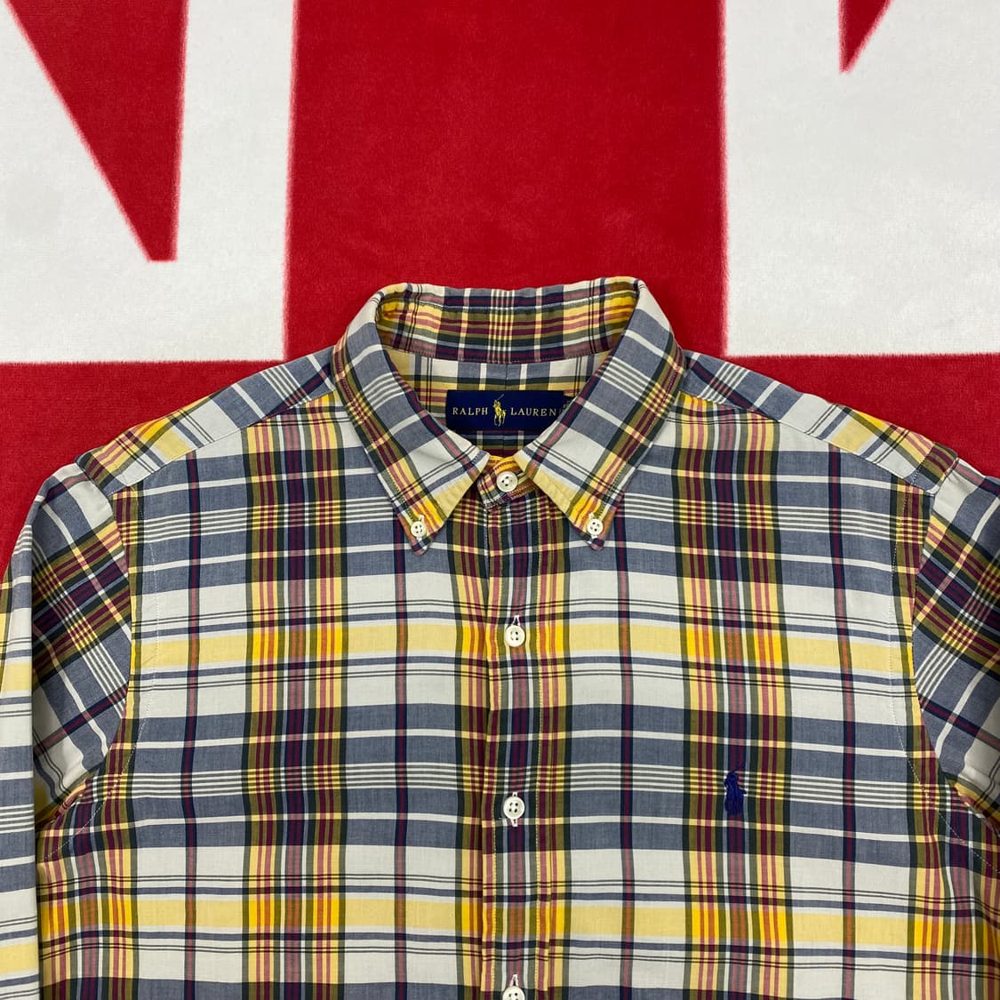 폴로 체크셔츠 M  상품이미지3