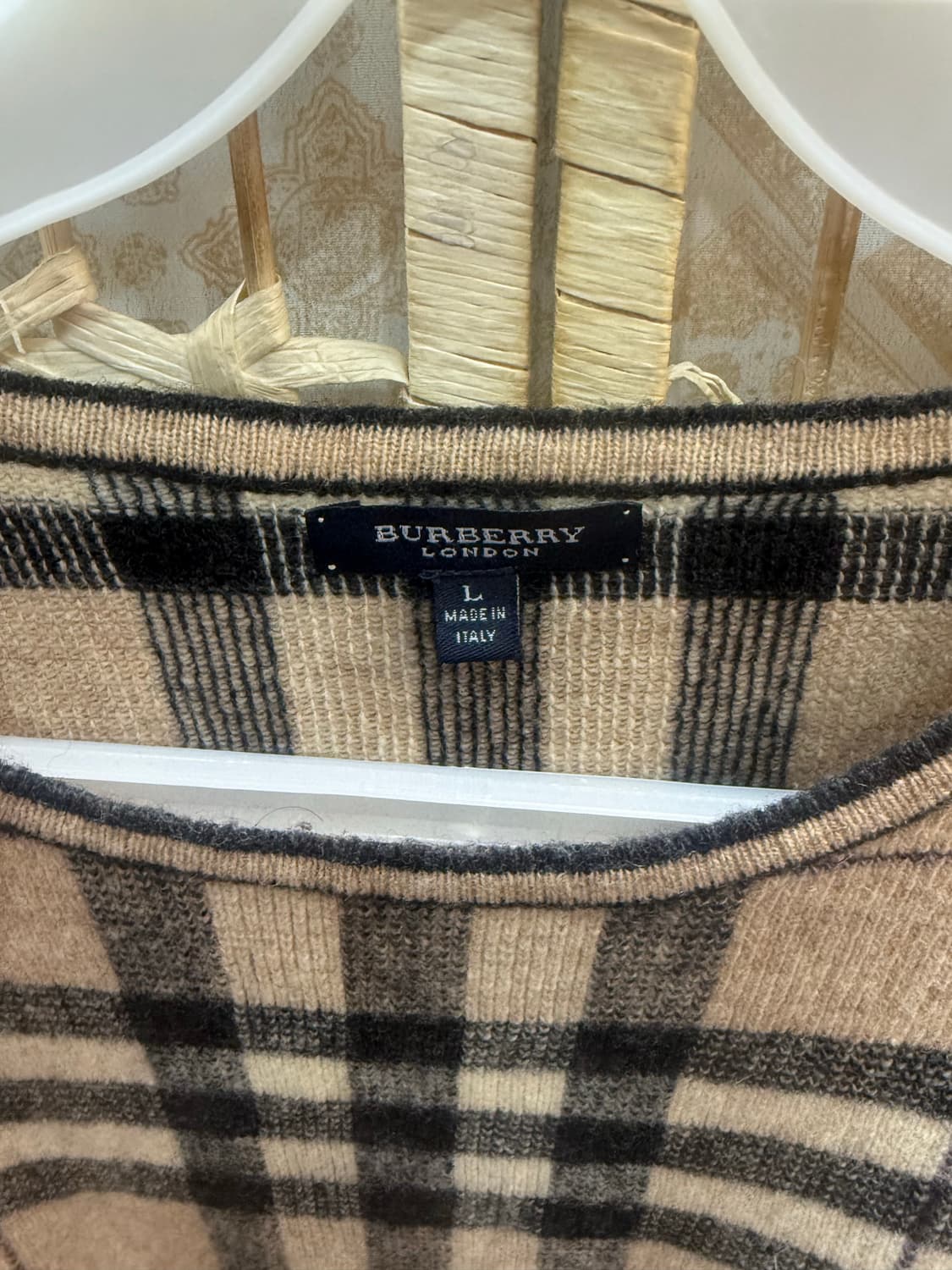 100-105 정품 버버리 노바체크 니트 팝니다 상품이미지2