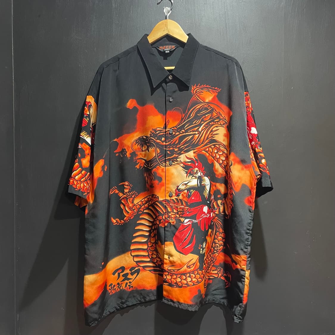 카툰 풀오버 플레임셔츠 상품이미지3