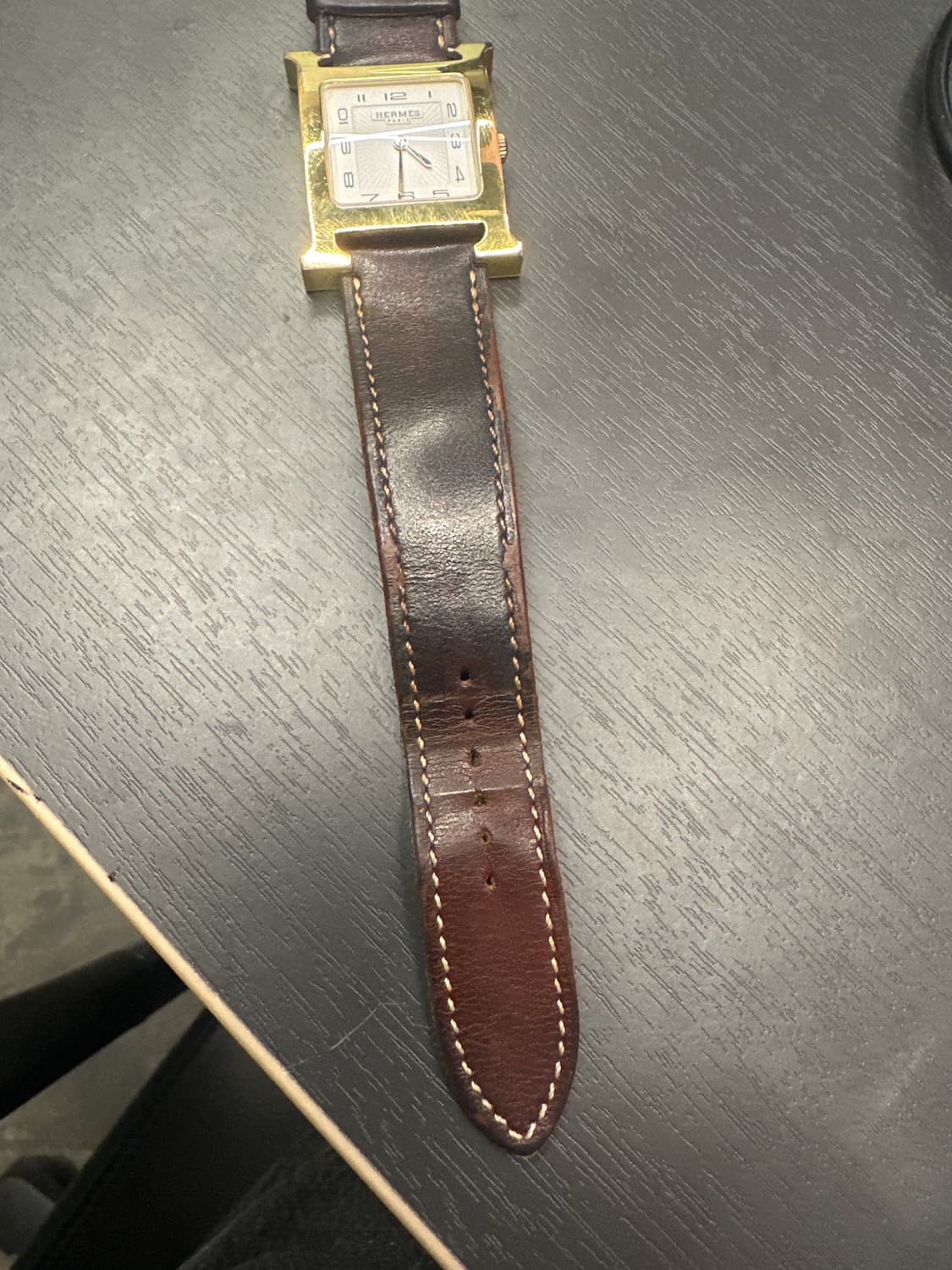 에르메스 H아워 가죽 시계 상품이미지4