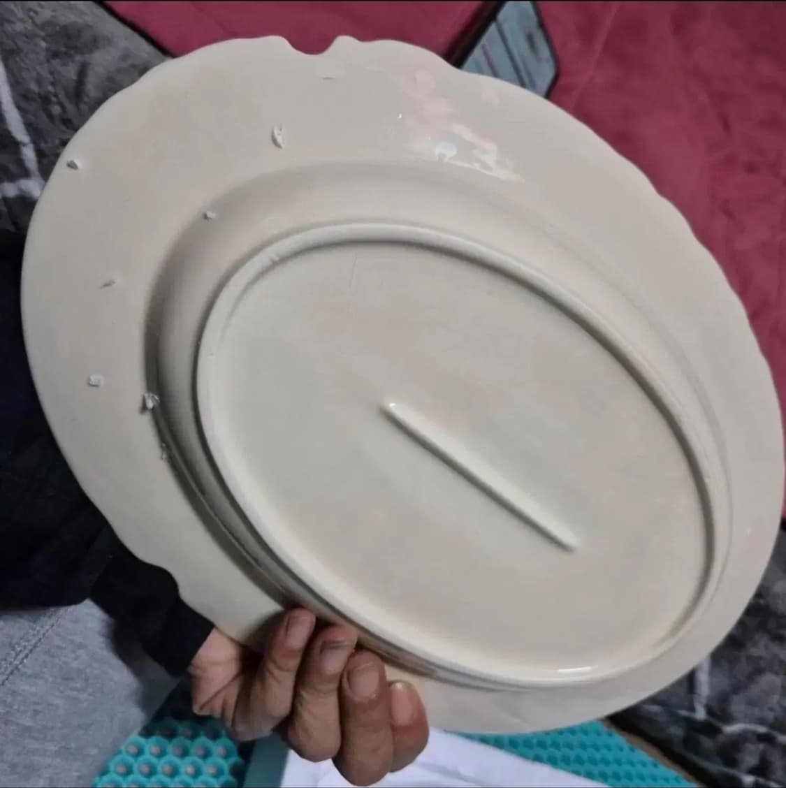 새상품 엔틱 북유럽식 다용도 사기 트레이 접시 그릇 상품이미지4