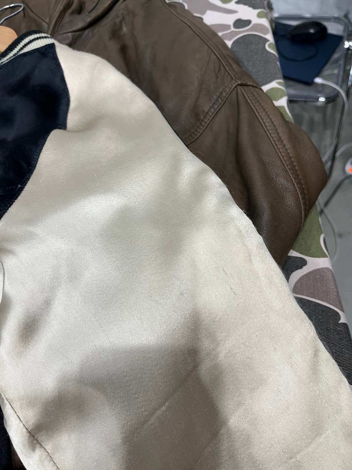 琵男志 리버시블 TENNYO 스컬 자수 스카쟌 상품이미지8