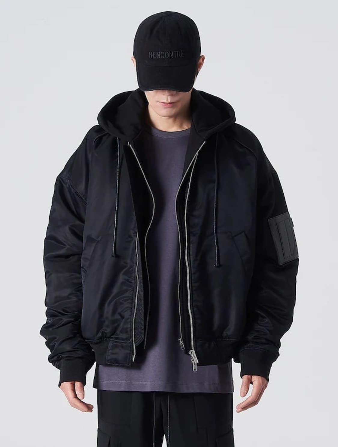 준지 후드 마원 MA-1 블랙 상품이미지1