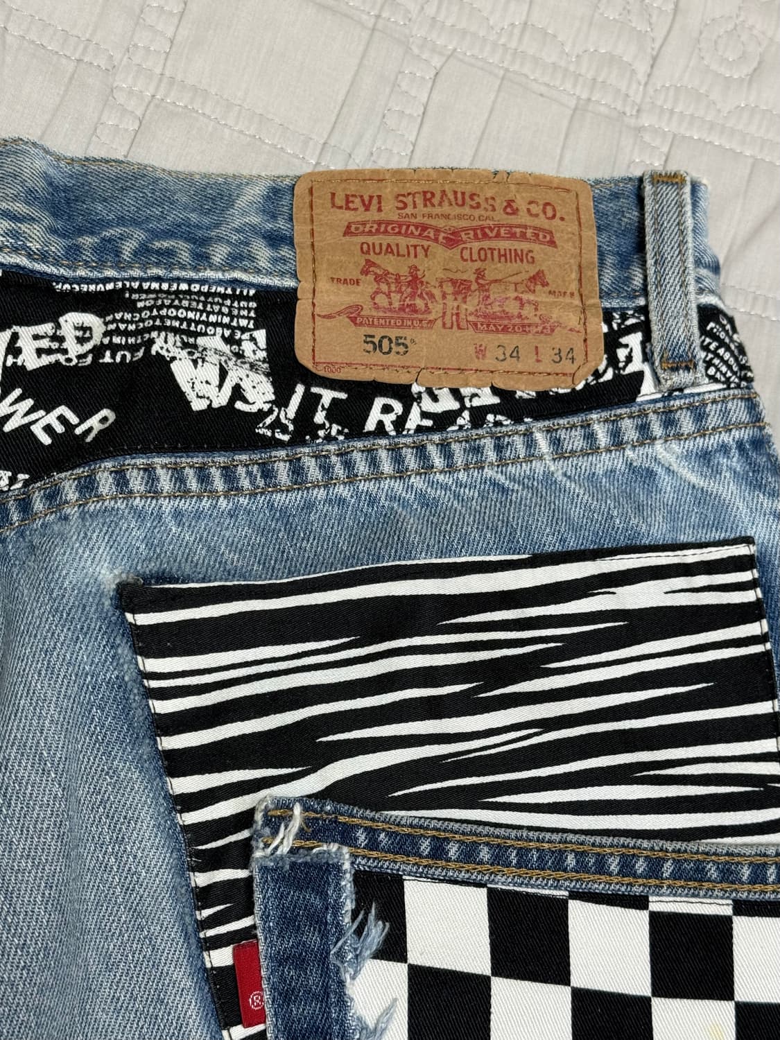 리바이스 505 커스텀 팬츠 상품이미지3