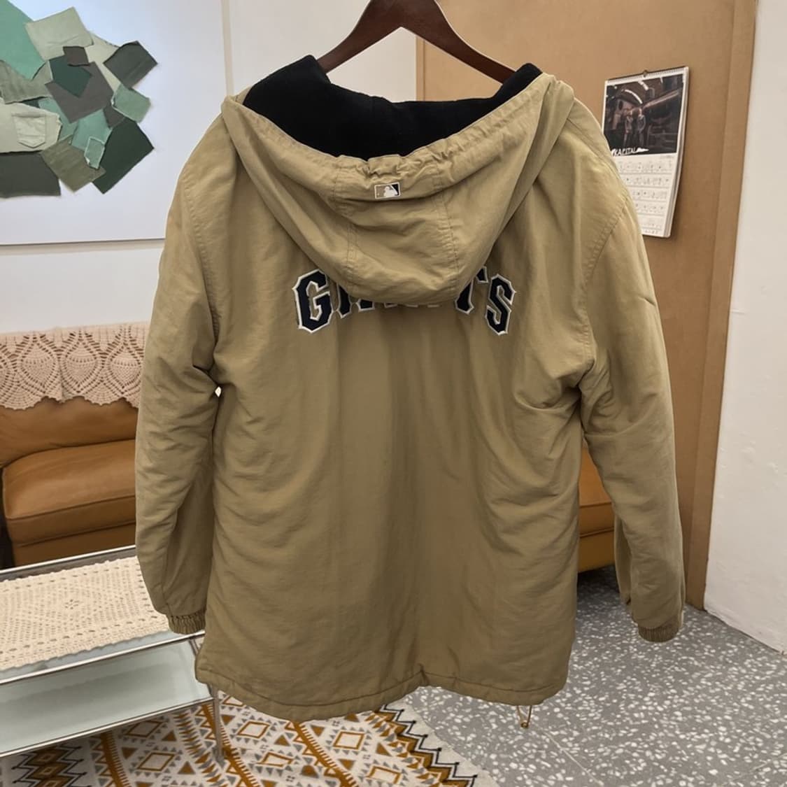 WWS 올드스쿨 빈티지 자이언츠 누빔 아노락 자켓 110 C10642 상품이미지4