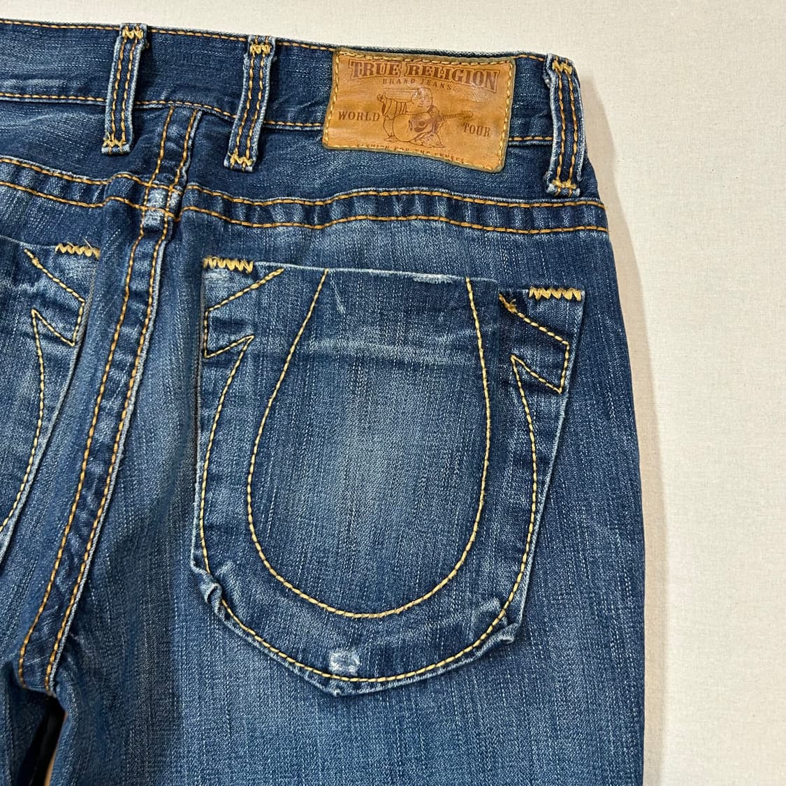32inch) 트루릴리전 버튼플라이 스트레이트 데님 청바지 상품이미지3